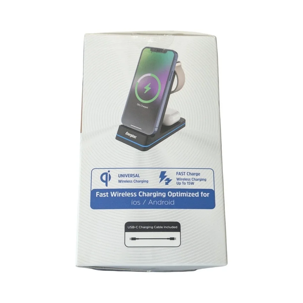 C6U Energizer Ultimate 3-Device Wireless‎ Charging Stand 15W Qi Used Tested